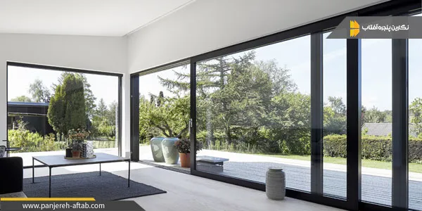 درب لیفت اند اسلاید شیشه‌ای