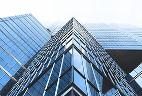 نمای کرتین وال فریم لس