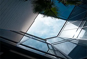 متریال نمای شیشه ای اسپایدر