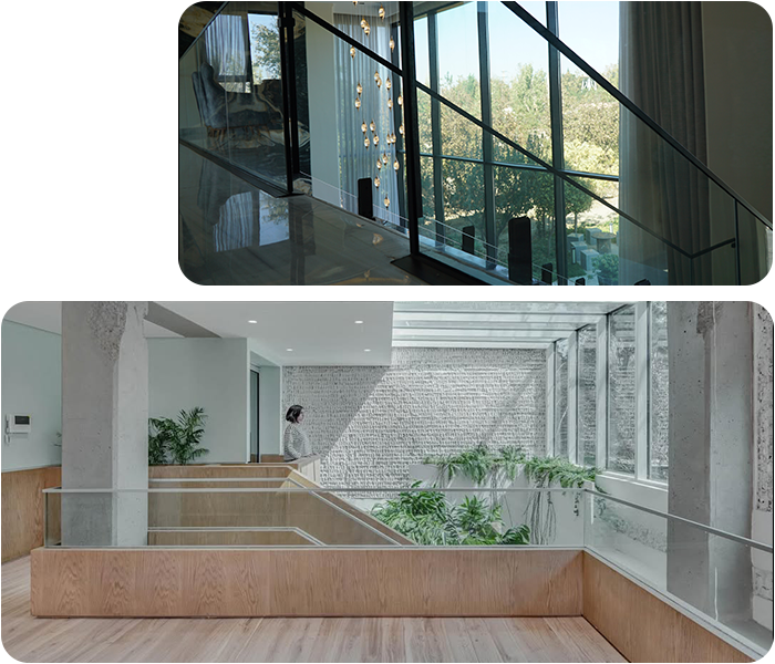 مزایای انتخاب هندریل شیشه آلومینیوم